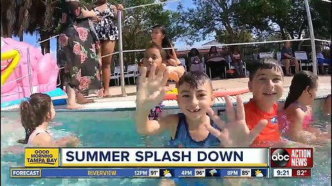 Kids learn to swim at Tampa's Summer Splash Down