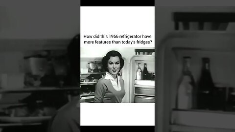 How did this 1956 Refrigerator have more features than today's fridges? #shorts #shortsfeed #viral