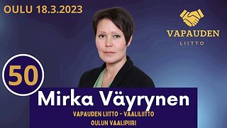 Vapauden Liitto - Mirka Väyrynen Oulu 18.3.2023