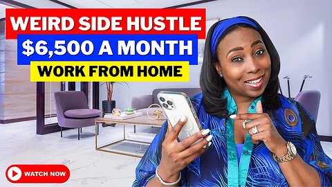 US$6,500 A Month From This Weird Side Hustle: Master This Unique Work From Home Opportunity