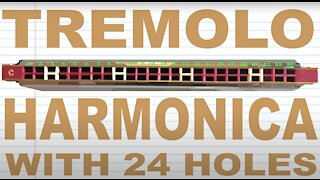 How to Play a Tremolo Harmonica with 24 Holes