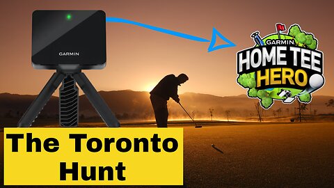 The Toronto Hunt - 9 Hole Sim Golf Course Vlog on the Garmin R10 Launch Monitor Simulator #top50