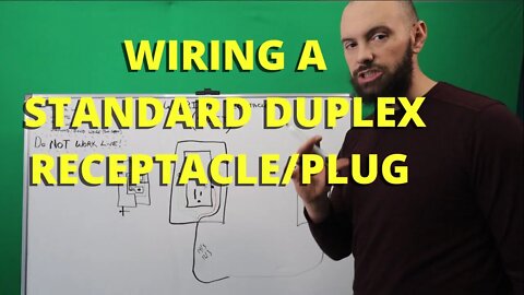 How To Connect Up A Duplex Plug/Receptacle - Instructional Video Content - #Shorts