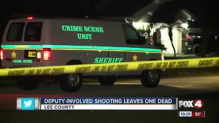 Deputy-Involved Shooting Leaves One Dead