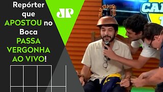 DUVIDOU DO SANTOS? Repórter PERDE APOSTA e PASSA VERGONHA após 3 a 0 no Boca Juniors!