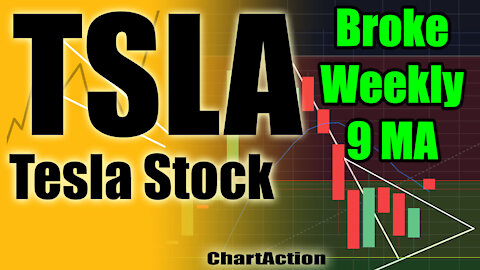 Tesla TSLA Stock FINALLY Broke Weekly 9 Moving Average