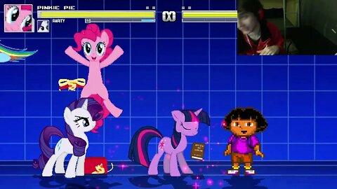 My Little Pony Characters (Twilight Sparkle And Rainbow Dash) VS Dora The Explorer In An Epic Battle