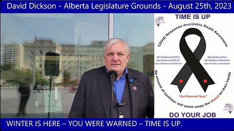 DAVID DICKSON - ALBERTA LEGISLATURE GROUNDS - AUGUST 25TH, 2023