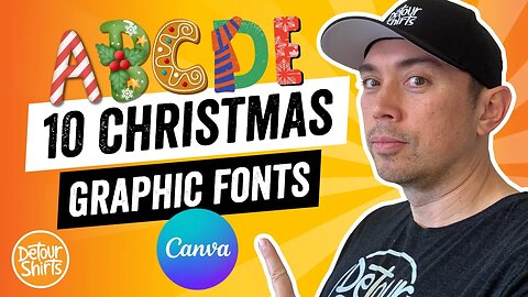 Top 10 Christmas Graphic Fonts on Canva - Use them to Stand Out on Print on Demand Get More Sales