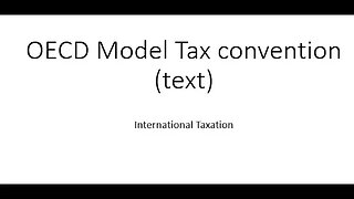 OECD Model Tax Convention Text