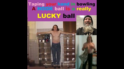 Taping your Thumb once to bowl 60 plus games. the spinning hooking ROCK is the LUCKY ROCK! 8th bowl video