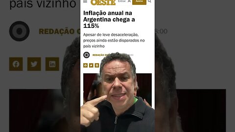 Inflação na Argentina chega a 115% ao ano #shortsvideo