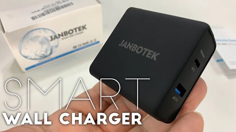 Dual Port USB-C 30W Quick Charger Power Adapter by JANBOTEK