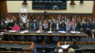 Pro-Hamas Protesters Interrupt Hearing On Free Speech on College Campuses