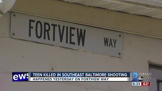 Teen Killed in Southeast Baltimore Shooting