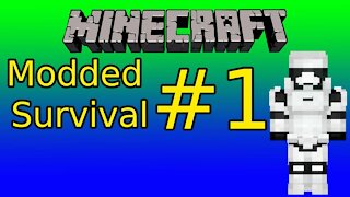 Minecraft Modded Survival Gameplay Episode 1