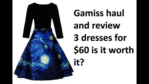 GAMISS haul review dresses starry night dress poka dot wrap dress