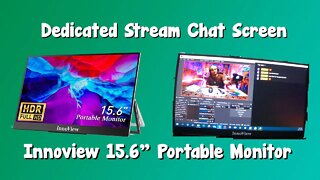 Innoview 15 6 Inch Portable Monitor Setup & Stream Chat Necessity!