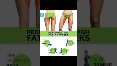 Slim Thighs & Legs Workout that WORKS || Lose Thigh Fat || #tighfat #shorts