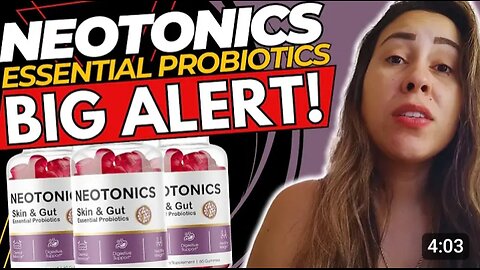 NEOTONICS ((❌BIG ALERT!❌)) NEOTONICS REVIEW - NEOTONICS GUMMIES - NEOTONICS PROBIOTICS SKIN & GUT