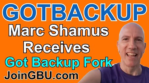 GOTBACKUP: Marc Shamus Receives Engraved Got Backup Fork (Demo Fork)