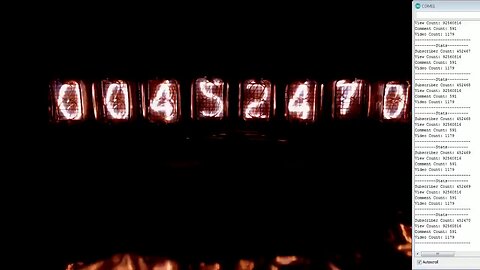 EEVblog Live Channel Views Nixie Tube Counter