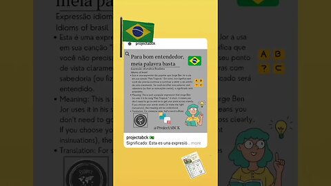 🇧🇷 Idioms of Brasil/Expressão idiomática Brasileira