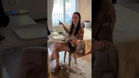 Woman Spills Smoothie At Computer! #MegaFails #Shorts