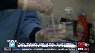 CSUB professor creates new road patch material