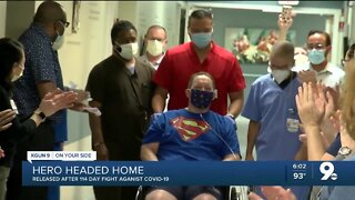 Retired TFD paramedic earns nickname 'Superman' after 4 month battle with COVID-19