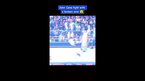 John Cena with a broken ari fight 🔥