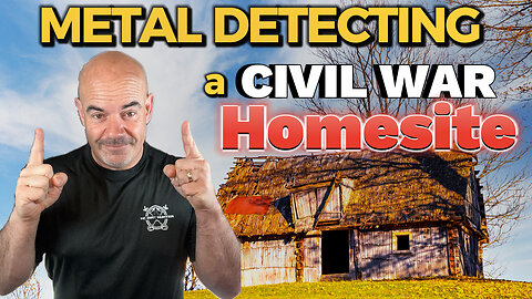 Metal detecting a Civil War homesite with the XP Deus 2 #metaldetecting #civilwar #history #fyp