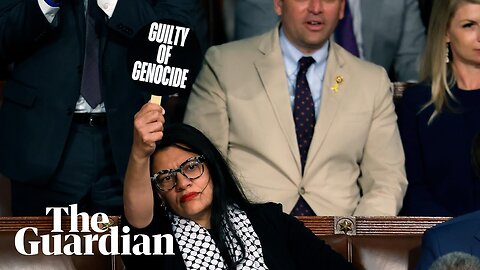 Rashida Tlaib holds ‘war criminal’ sign as Netanyahu addresses Congress| A-Dream ✅