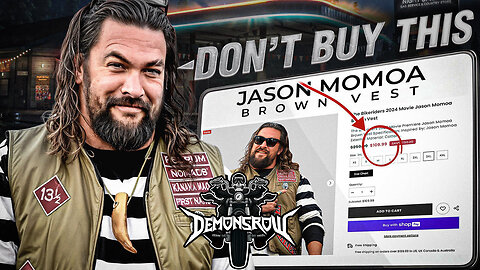 Fake MC Colors: Jason Momoa Redrum MC Vest! DO NOT BUY THIS!!
