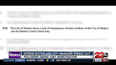 Interim McFarland City Manager speaking out after investigation