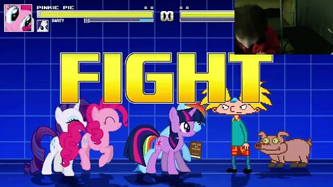 My Little Pony Characters (Twilight Sparkle, Rainbow Dash, And Rarity) VS Arnold In An Epic Battle