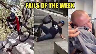 Woman Wipes Out On Scooter! Epic Fails Of The Week
