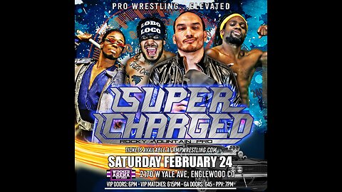 LIVE PRO WRESTLING: Rocky Mountain Pro SUPERCHARGED iPPV