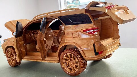 Wood Carving - Toyota Fortuner Legender 2021 - Woodworking Art