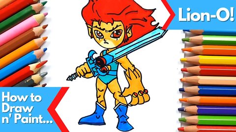 How to draw and paint Lion-O from Thundercats