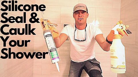 How To Finish a Shower with Silicone Sealer and Caulk!