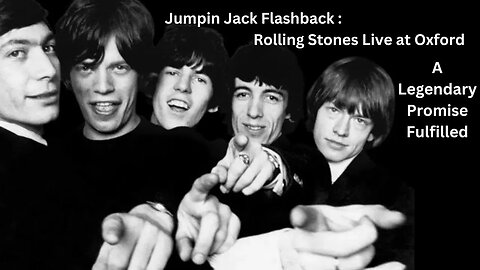 Jumpin Jack Flashback : Rolling Stones Live at Oxford - A Legendary Promise Fulfilled. #shorts