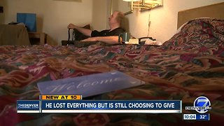 Homeless man with terminal cancer donates to holiday toy drive