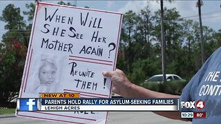 Parents hold rally for asylum-seeking families