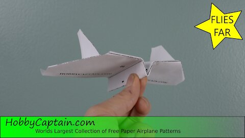 Paper plane with long flight time, How to fold the "Horned Owl" paper airplane