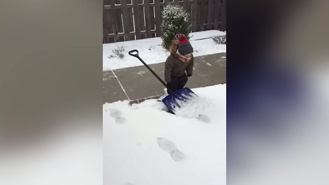 Kids React to Shoveling Snow