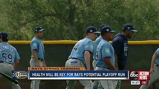 Health will be key for Rays potential playoff run