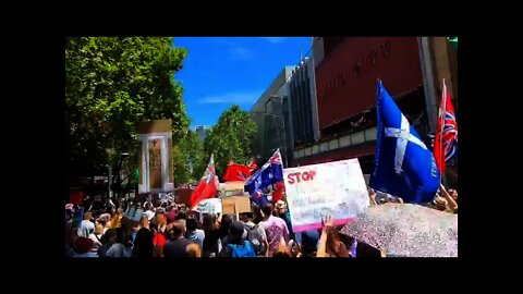 AUSTRALIA - Protesters, "SACK DAN ANDREWS" - Huge Protest