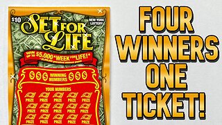 We find Multiple Winners on One Ticket while chasing $5,000 a Week for Life | Set for Life Saturday