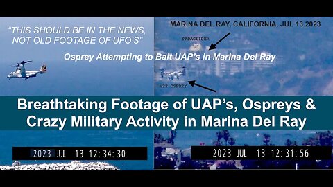 Breathtaking Footage of UAP’s & Bizarre Military Activity in Marina Del Ray Yesterday, Dr Shiepe